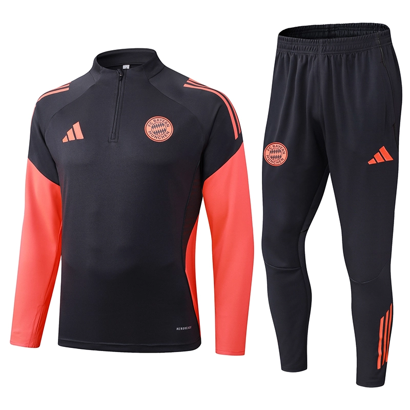 01b9b251a59e7d06a27b4f36269d95e9-1-111-1-4 Bayern Munich Training Kit (Sweatshirt+Pants) Deep Grey 2025-26 - Image 1