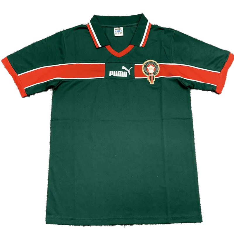 08b199590c Morocco World Cup 1998 Rrtro Jersey Home – Bild 1