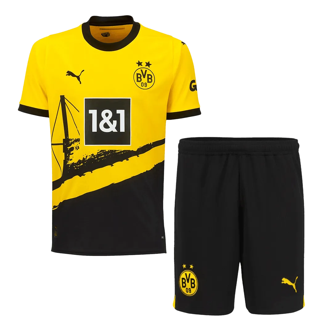 1d0228691f 23-24 Borussia Dortmund Home Kit(Jersey+Shorts) – Bild 1
