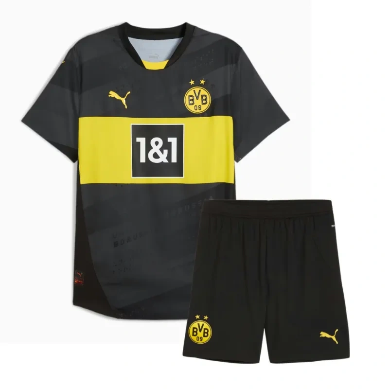 1f801ab097 2024-25 Kids Borussia Dortmund Away Kits Soccer Jersey - Image 1
