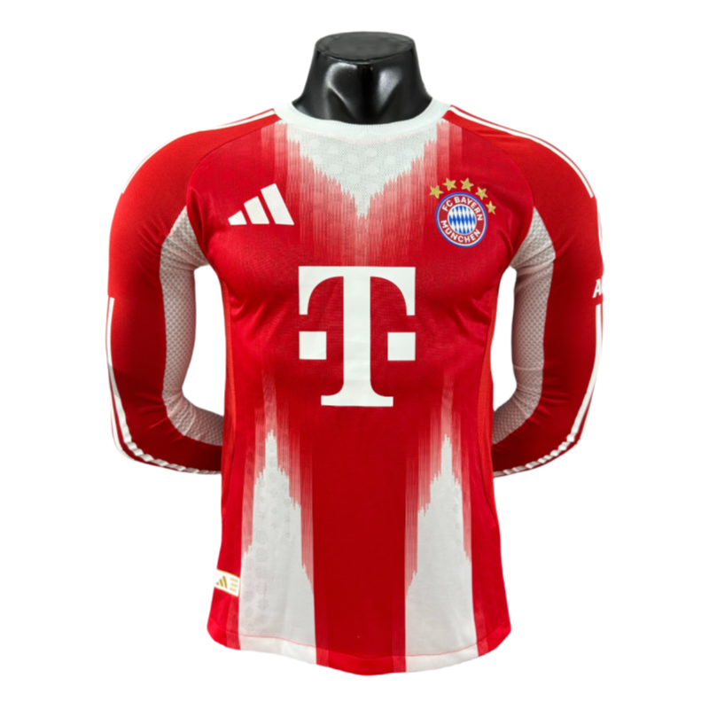 2025-07-16111118259 Bayern Munich Long Sleeve Jersey Home Football Shirt 2025-26-Player version - Image 1