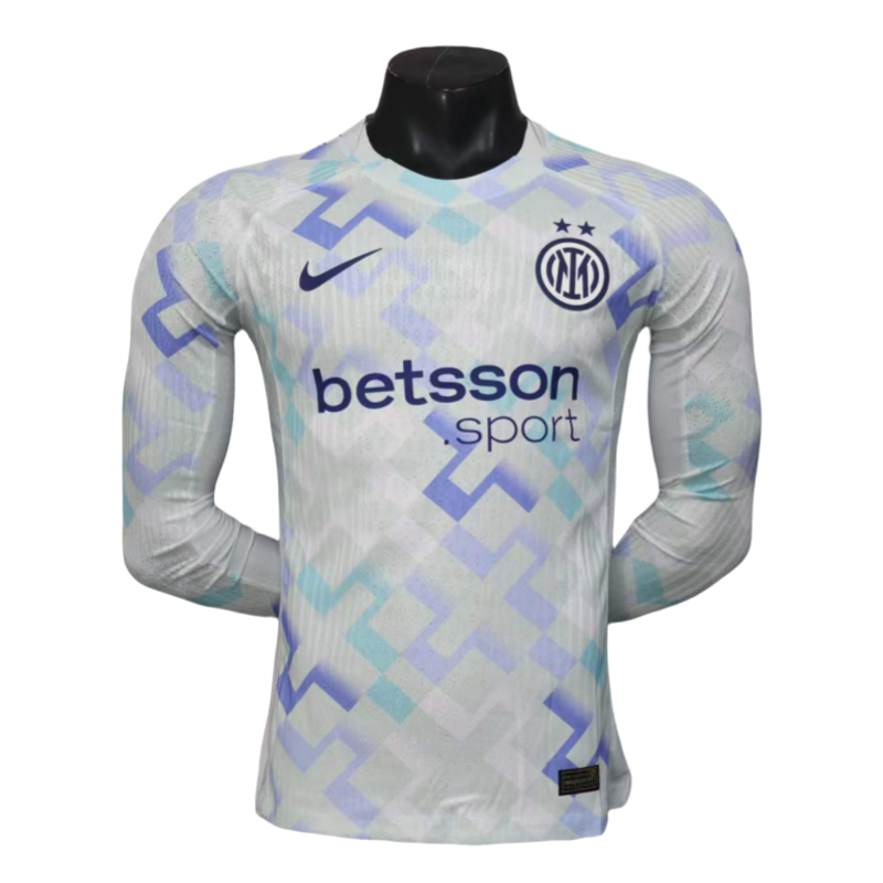 2025-07-16111220115-144749b3f6 Inter Milan Away Shirt SOccer Jersey Long Sleeve Player Version 25-26 – Bild 1