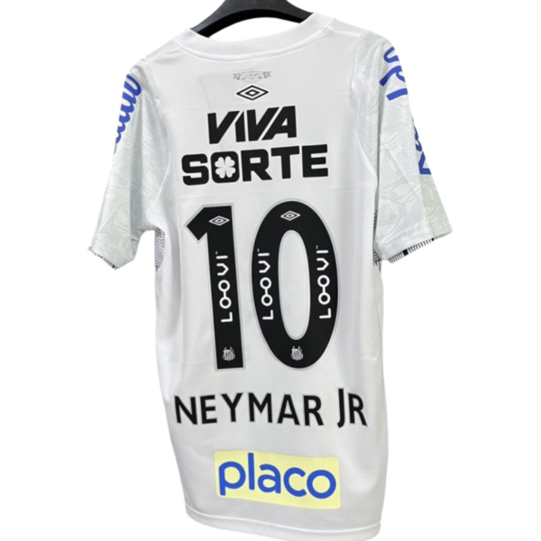 Brazilian Neymar Santos Football Club home jersey 24-25