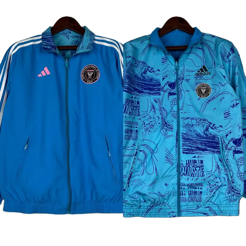 246bea7adb 2023-2024 Inter Miami Reversible Windbreaker Blue Soccer Jersey 1:1 Thai Quality – Bild 1