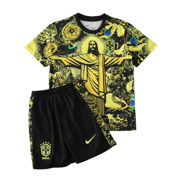 274130ae58 2024 Brazil Christ the Redeemer Special Kids Kit Shirt Football - Image 1