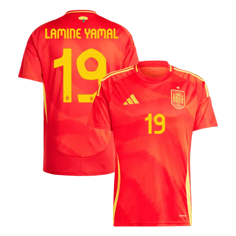 2bb9ec8f7e Spain Home Jersey LAMINE YAMAL #19 RODRIGO #16 MORATA #7 Euro 2024 - Image 1