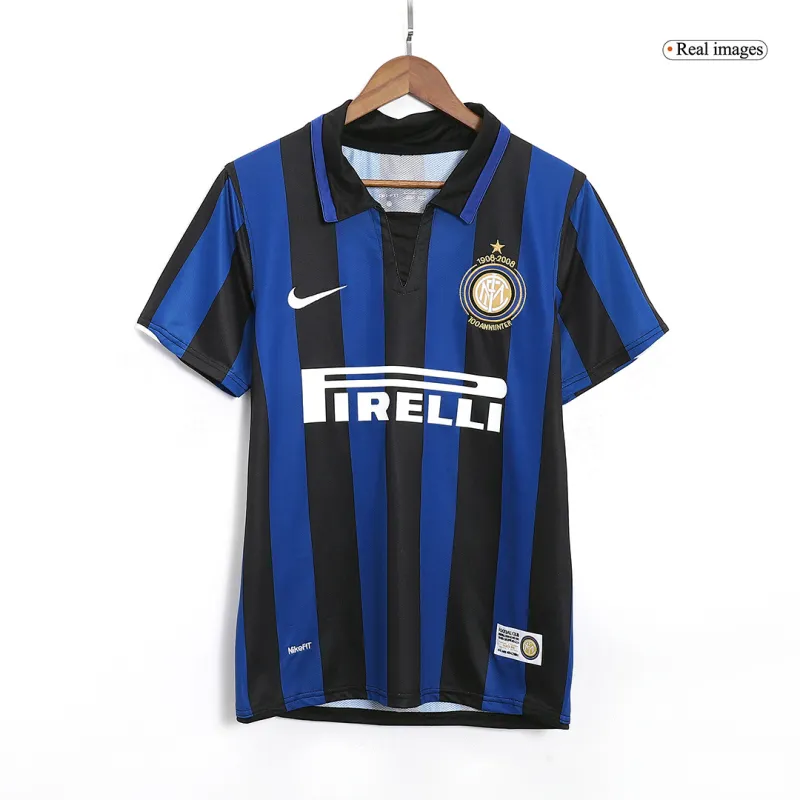 39729de8bf 07-08 Inter Milan Retro 100th Anniversary Home Jersey - Image 1