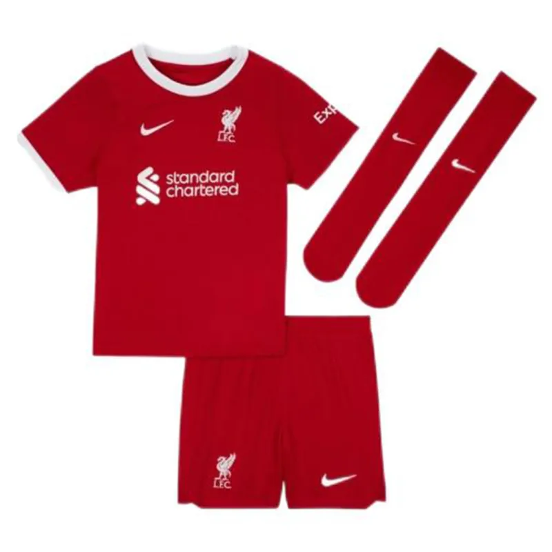 437045606c 23-24 Kids Liverpool Home Whole Kit(Jersey+Short+Socks) – Bild 1