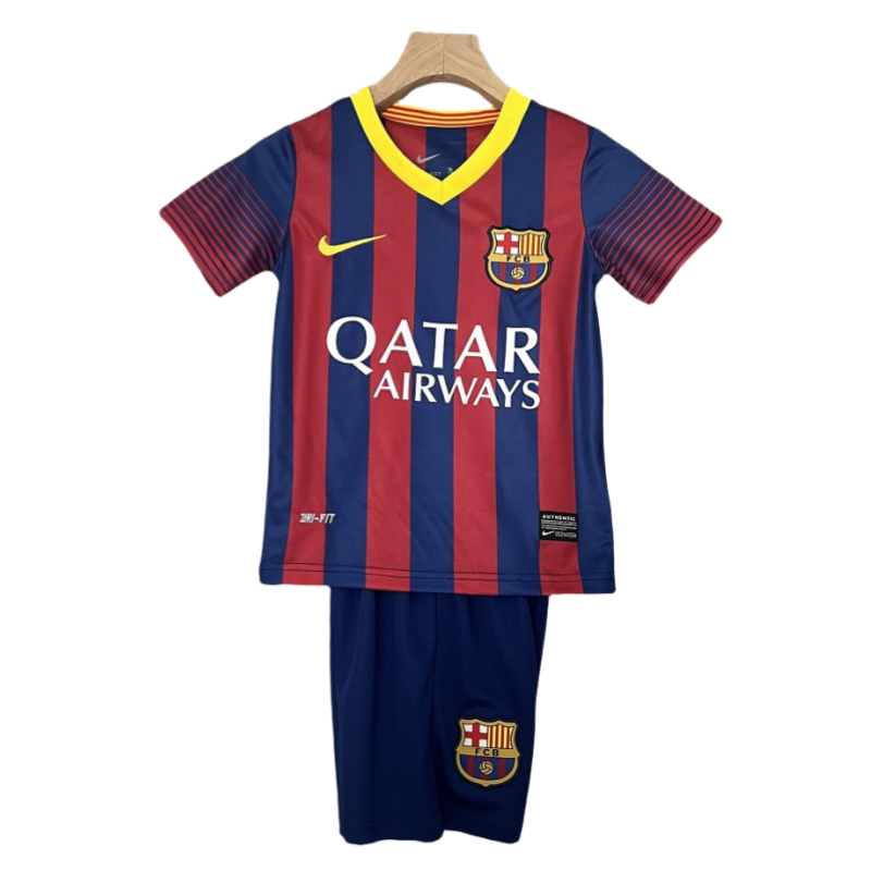 44bb8638 13-14 Barcelona Home Retro Kids Kit – Bild 1