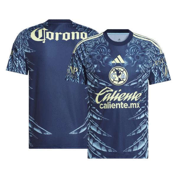 Club America Away Soccer Jersey 2025-26 Navy -Fan version
