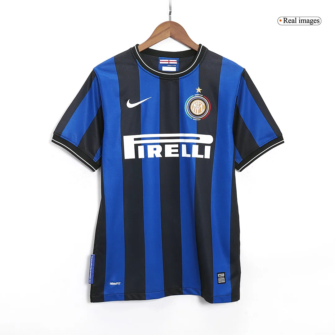 58bfa9d43a 09-10 Inter Milan Retro Home Jersey - Image 1