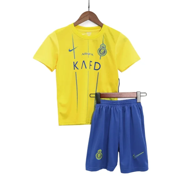 2023/24 Kids Al Nassr Home Kit Jersey+Shorts
