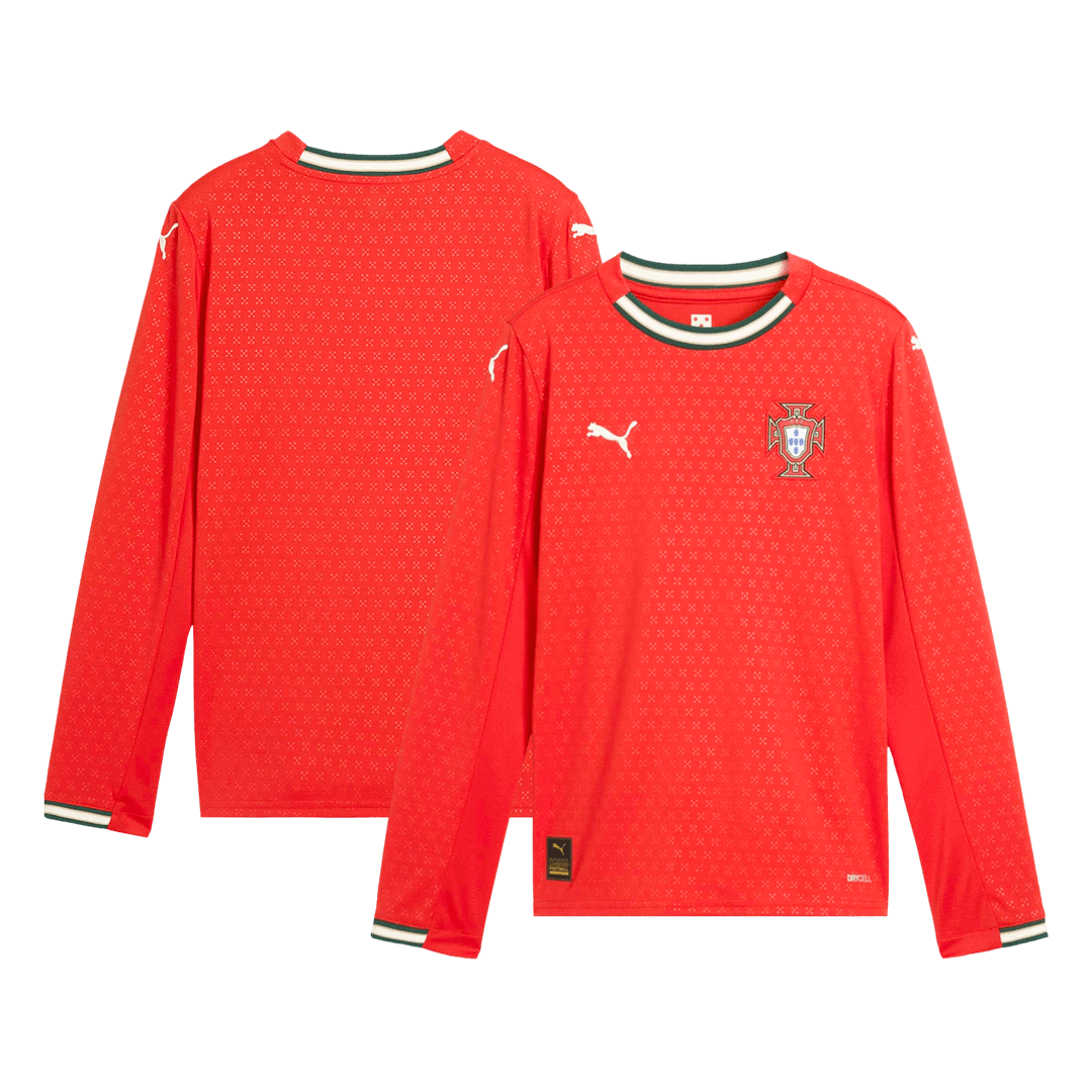 5fbcd4058b Portugal Long Sleeve Jersey Home Football Shirt 2025 - Image 1