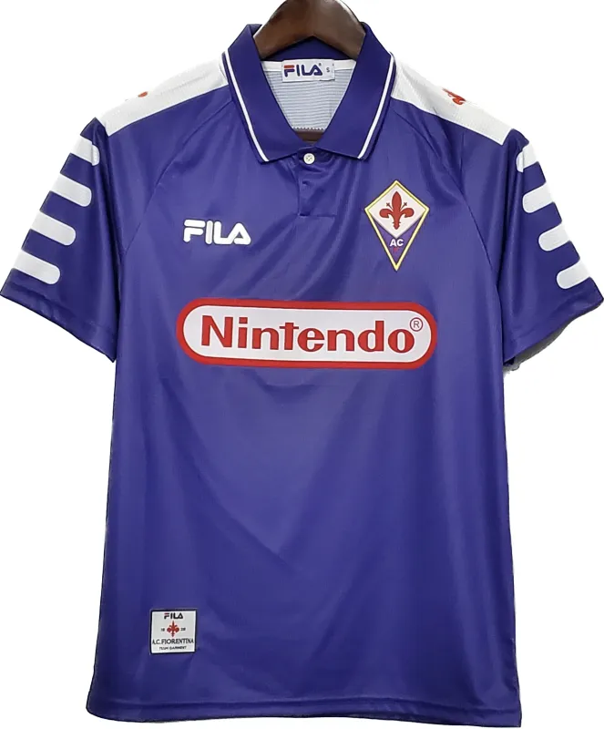 699c900fc1 Fiorentina 1998/99 Retro Soccer Jersey Home Replica – Bild 1