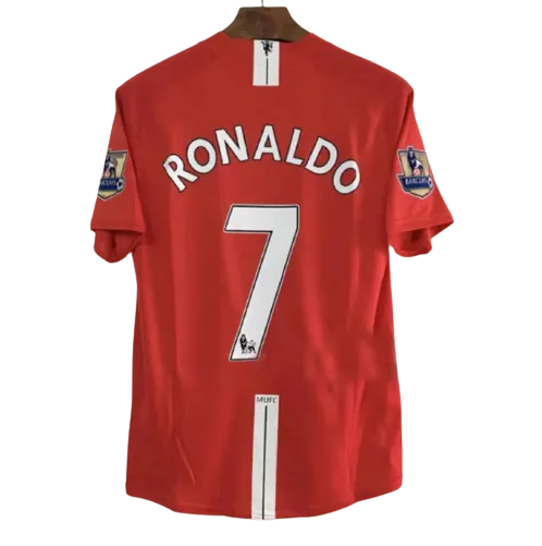 6a5121beea 2007-08 Manchester United RONALDO #7 Retro Jersey Home - Image 1