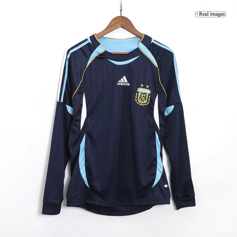 9a5374e9a3 Retro Argentina Away Long Sleeve Jersey 2006 - Image 1