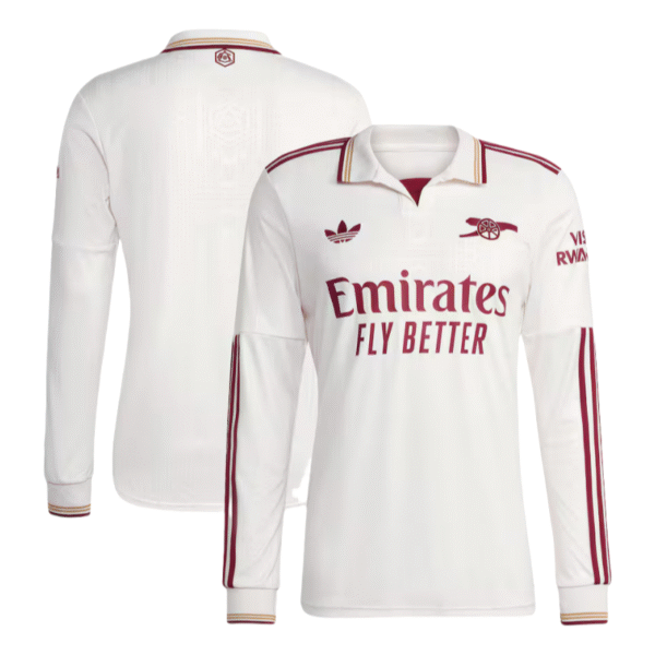 Arsenal Third Away Long Sleeve Football Jersey 2025-2026  Fan version