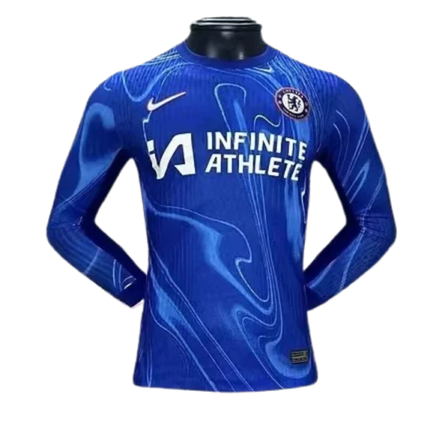 2024-25 Chelsea Club Home Player Version Long Sleeve Football Shirt