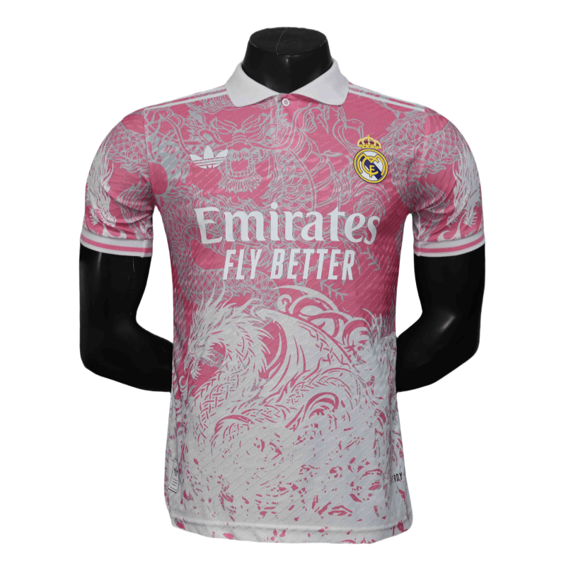 d4be81c2 25-26 Real Madrid Pink Dragon Player Special Edition Football Shirt – Bild 1