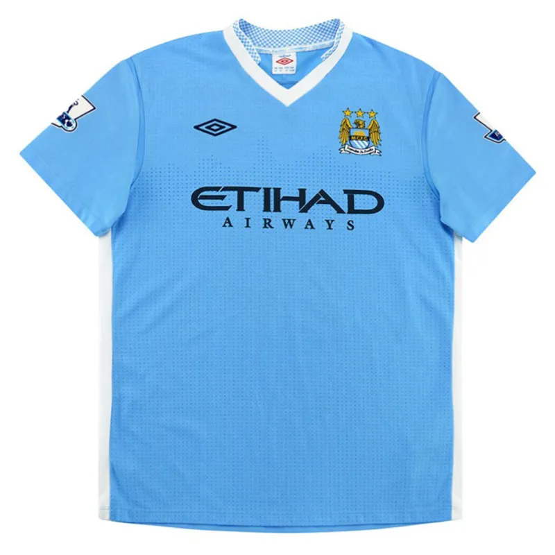 d5e45a0050 2011/12 Manchester City Retro Home Jersey - Image 1