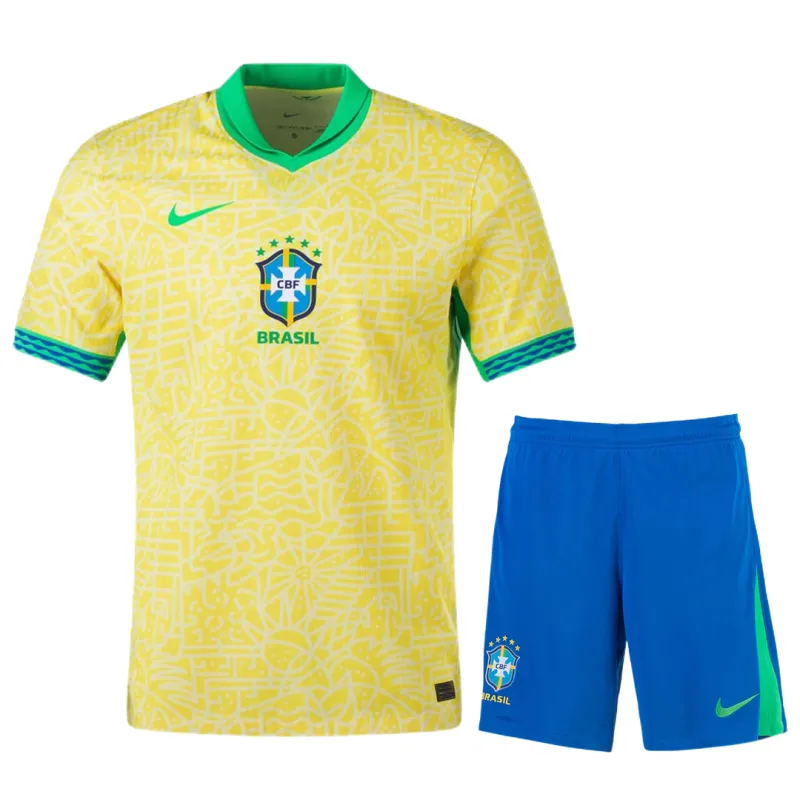 df3c279d62 Brazil Home Kit (Jersey+Shorts) Copa America 2024 - Image 1