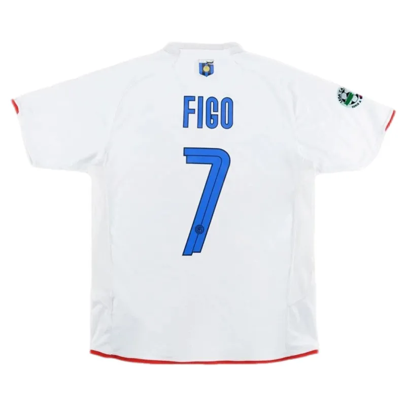 e300032d05 07-08 Inter Milan Figo #7 Retro Jersey 100th Anniversary Away - Image 1