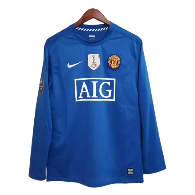 e947f6ef1f 08-09 Manchester United Home Retro Jersey #7 Ronaldo Long Sleeve - Image 1